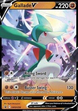 Pokemon - Gallade V (SWSH 258) uit Black Star Promos.., Ophalen of Verzenden, Nieuw, Losse kaart, Foil