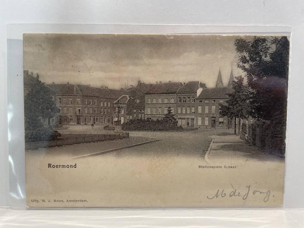 Roermond - Stationsplein (Links), Verzenden, Voor 1920, Gelopen, Limburg