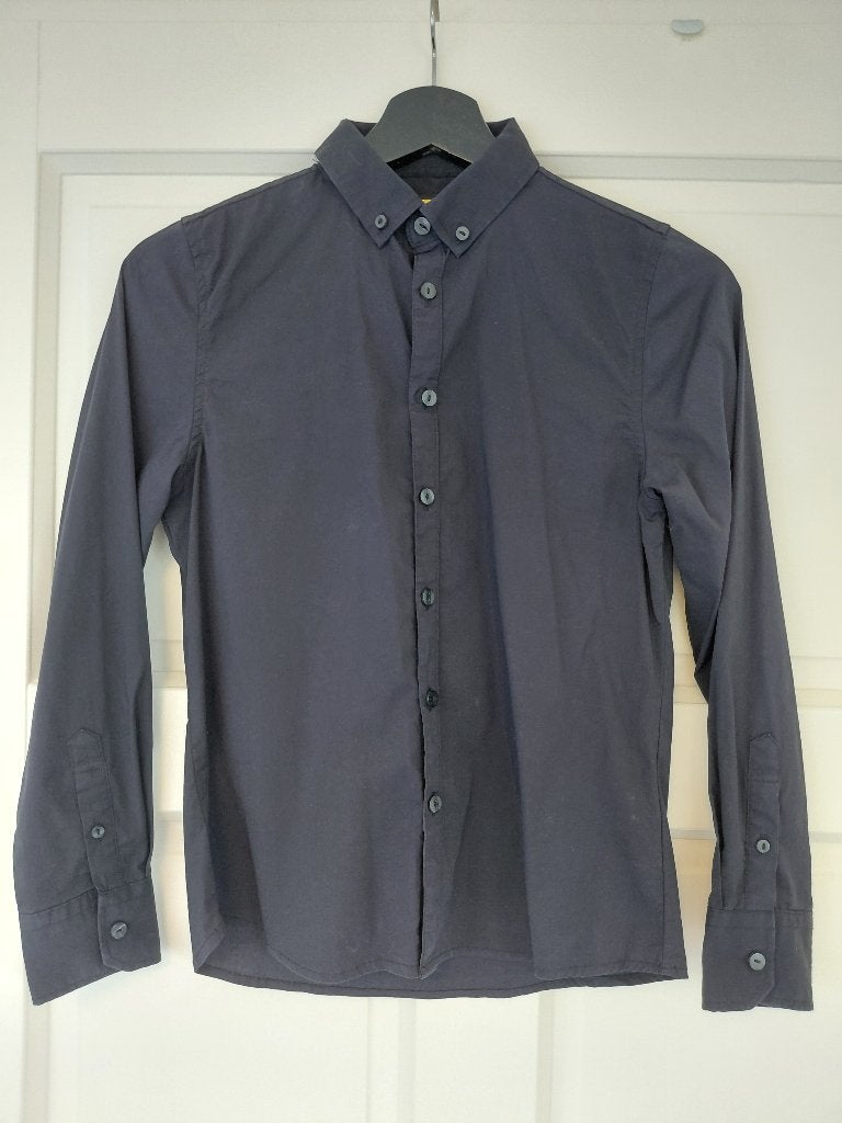 zwart overhemd Coolcat ~ maat 146/152, Ophalen of Verzenden, Zo goed als nieuw, Jongen, Overhemd of Blouse