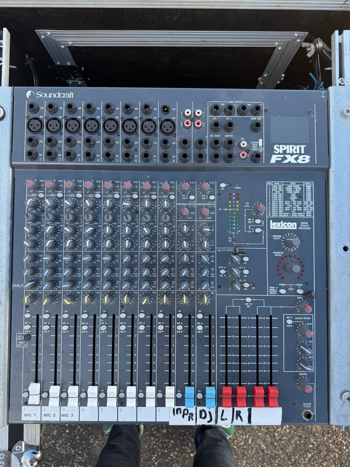 Soundcraft Spirit FX8 Mengpaneel met Lexicon Effecten, Audio, Tv en Foto, Professionele Audio-, Tv- en Video-apparatuur, Gebruikt