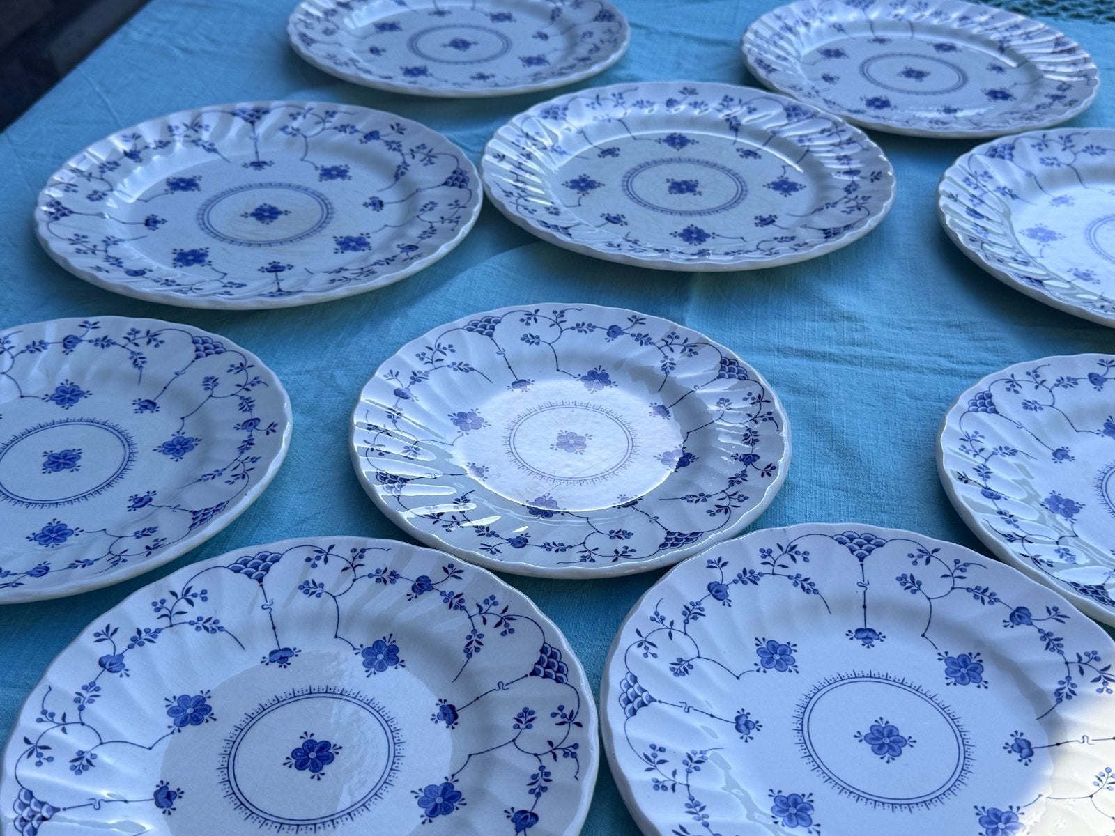 Set van 10 Myott Meakin Finlandia borden (5 ontbijt, 5 diner, Ophalen of Verzenden