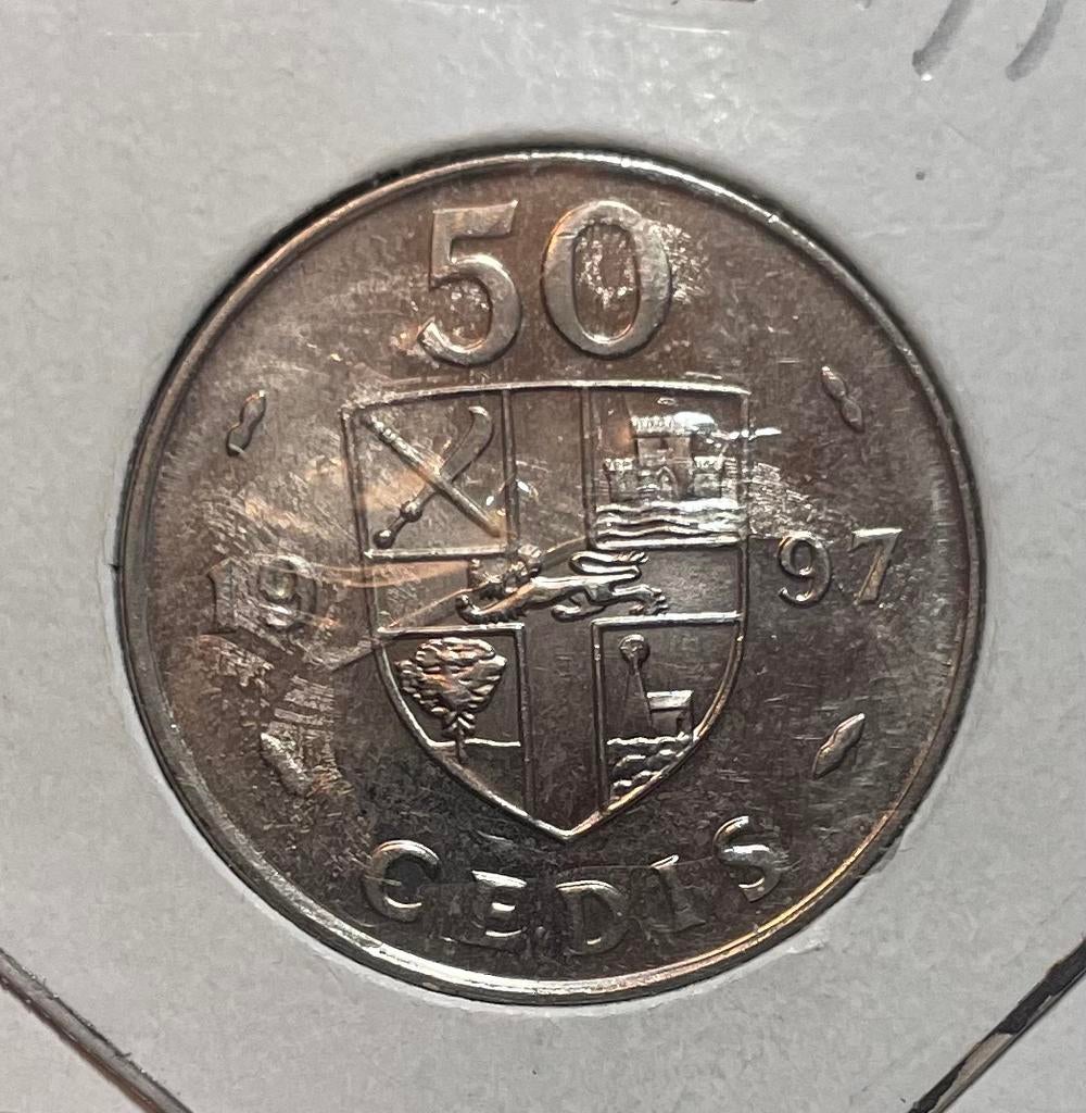 50 cedis Ghana 1997, Ophalen of Verzenden, Overige landen