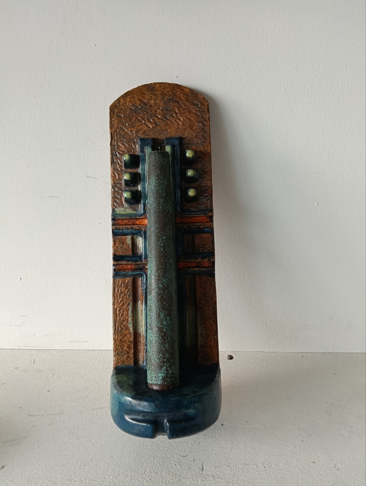 Vintage Deens Keramiek Wandkandelaar van Østed Johansen, Ophalen of Verzenden