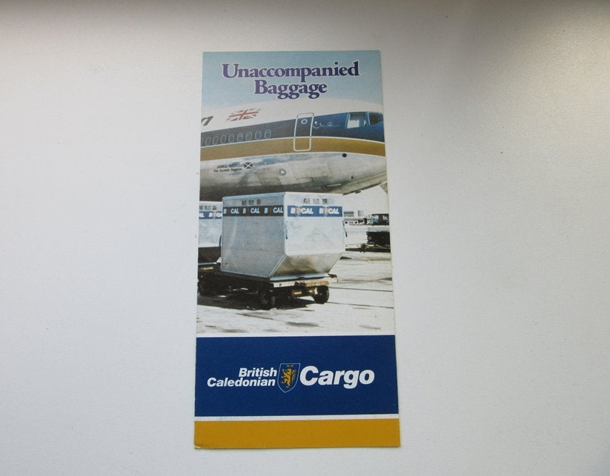 British Caledonian brochure Unaccompanied baggage, Verzenden, Zo goed als nieuw, Overige typen