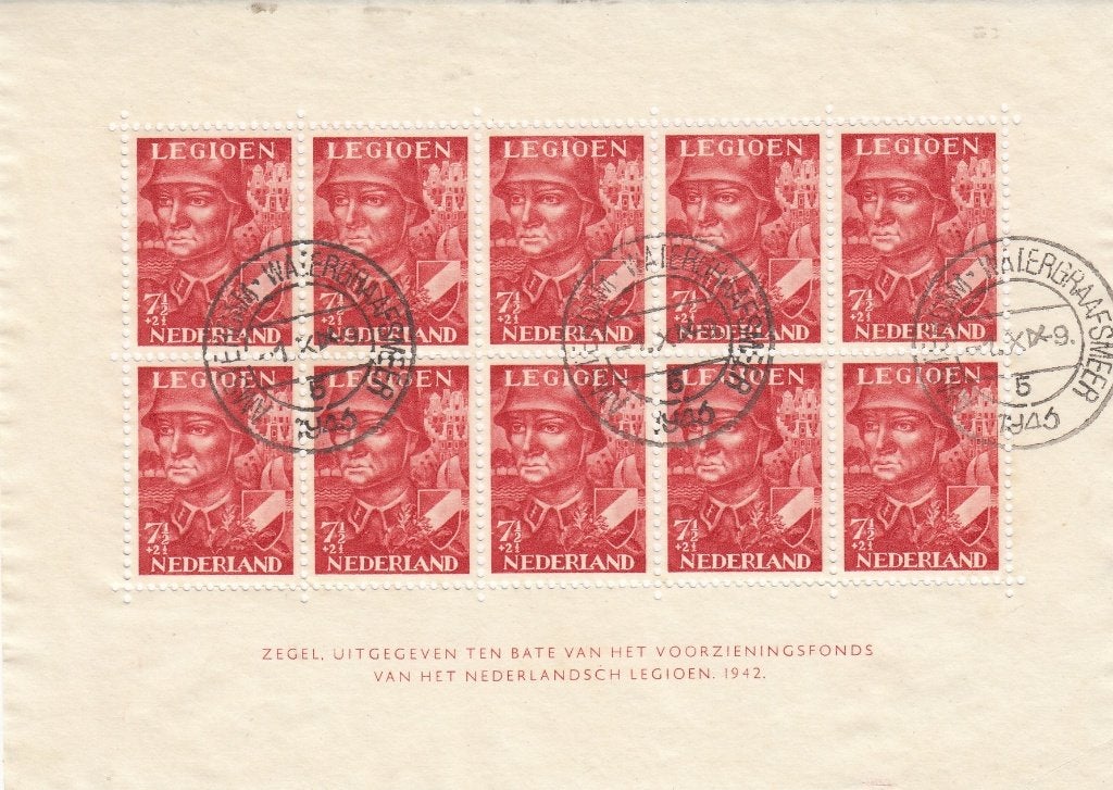 Nederland- 3.21.9- 1942 -Legioenzegels- NVPH-V402- G, Postzegels en Munten, Postzegels | Nederland, Verzenden, Na 1940, Gestempeld