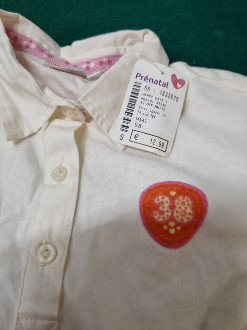 shirt prenatal maat 98 meisje, Ophalen of Verzenden, 'T Olde Gre-j, Info@toldegrej.nl, Endepoelstraat 20f Didam