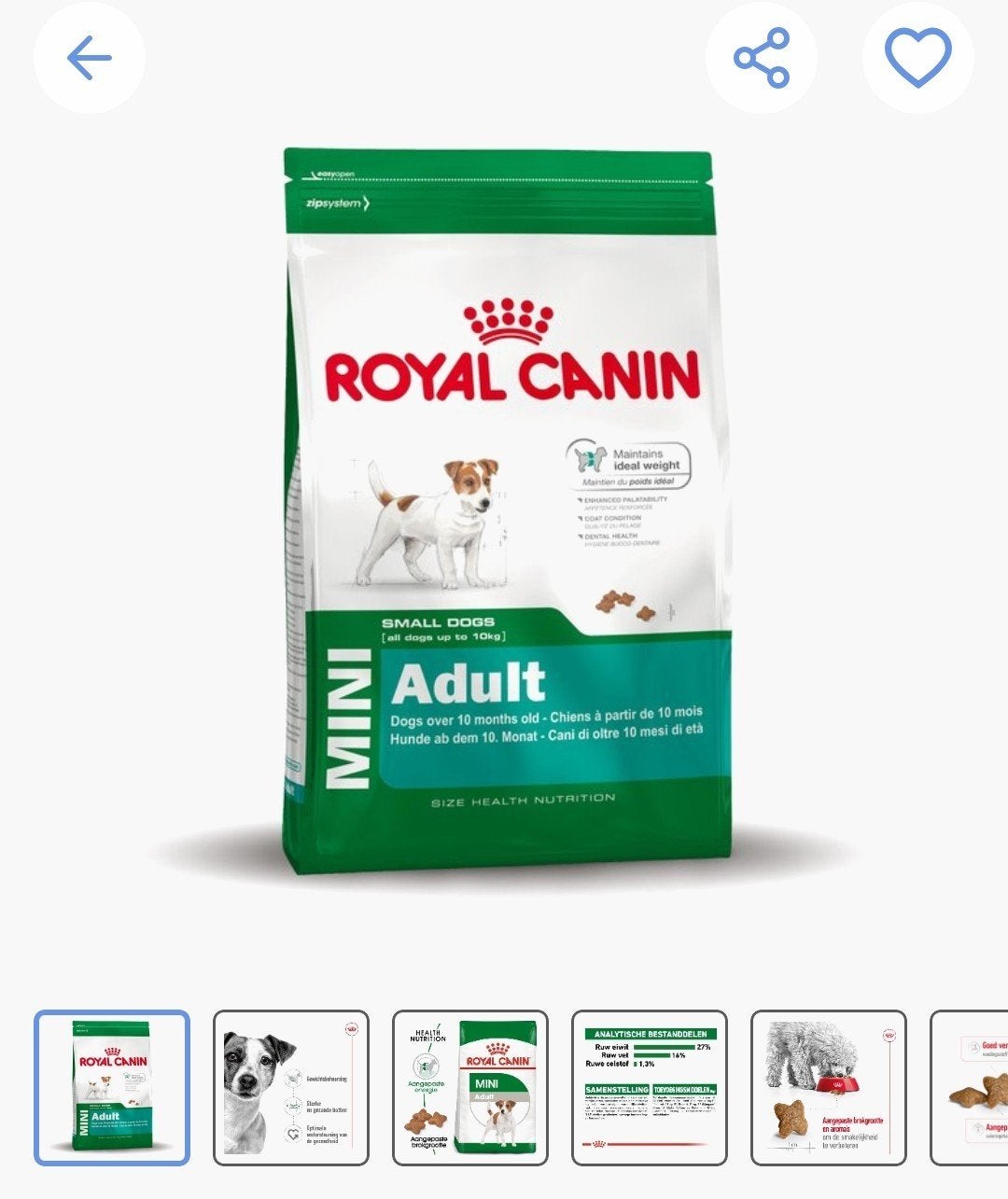 Hondenvoer Royal Canin Mini Adult 6 kg, Ophalen, Hond