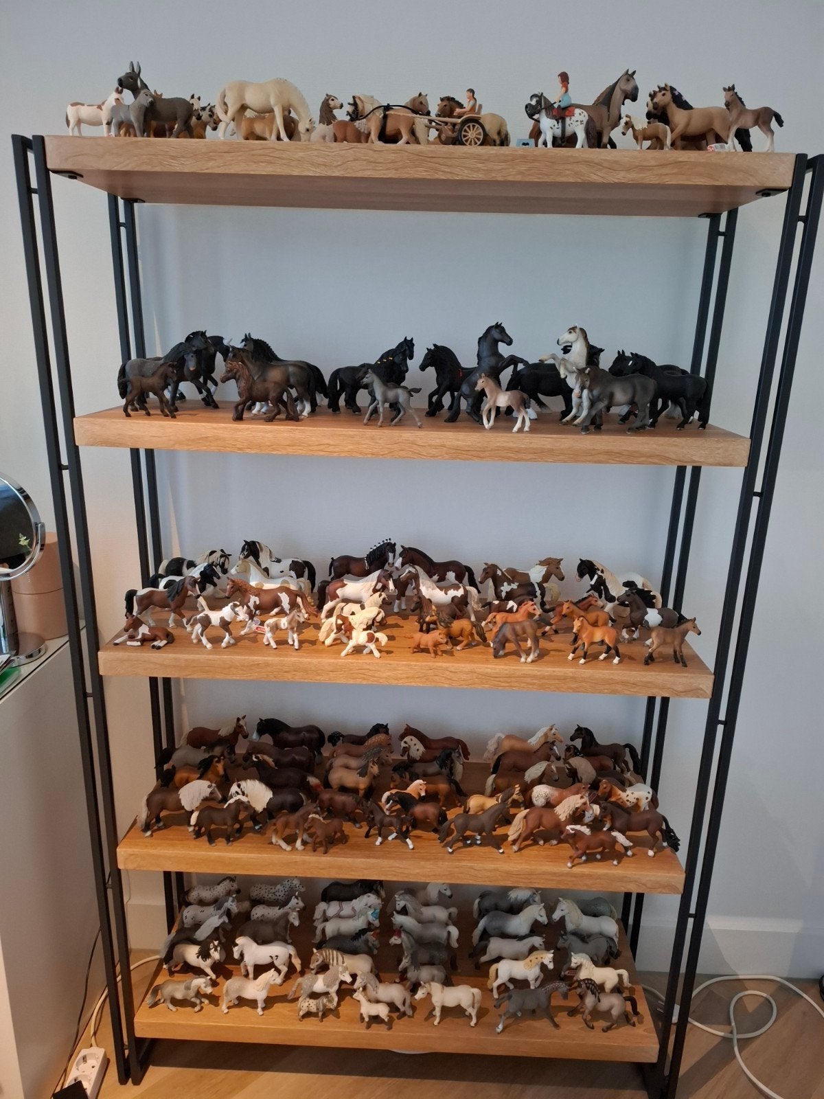 Grote collectie schleich paarden, Ophalen of Verzenden, Zo goed als nieuw