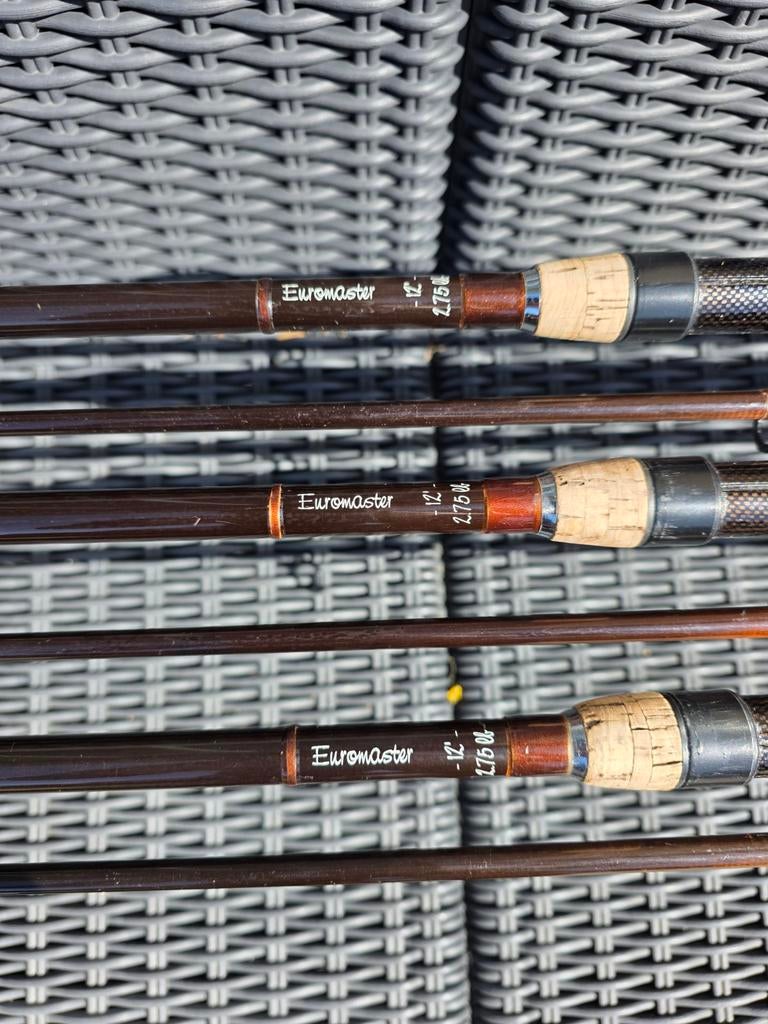 3x Fox Euromaster 12ft 2.75lb, Ophalen, Gebruikt, Werphengel