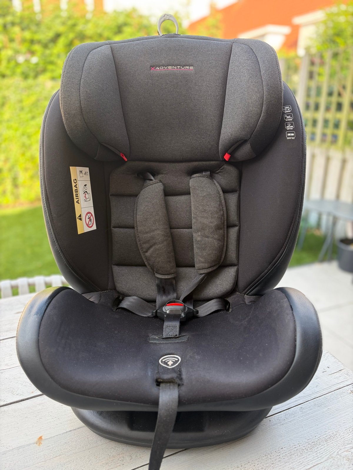 XAdventure Autostoel Quickfix Zwart Isofix 0-36kg, Gebruikt, Verstelbare rugleuning, Isofix, Ophalen