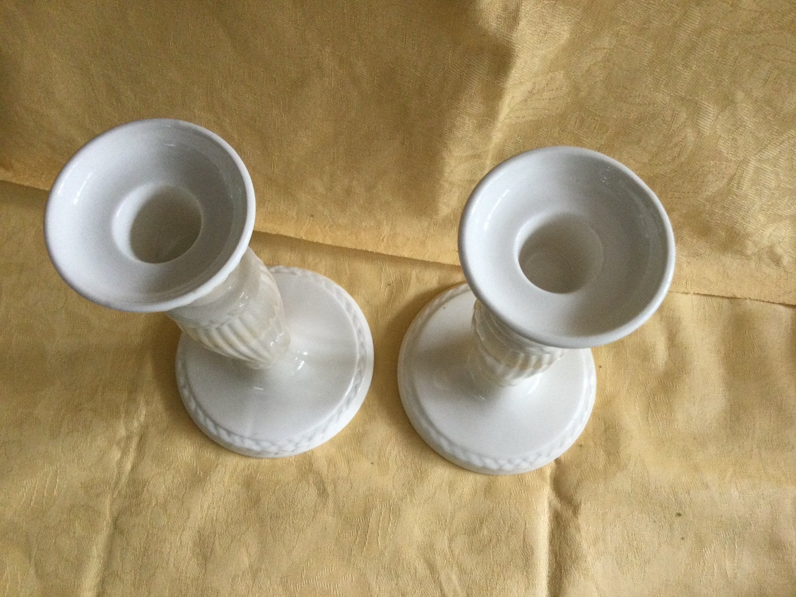 Wedgwood Etruria & Barlaston kandelaars - Set van 2 nieuw, Ophalen of Verzenden, Keramiek of Aardewerk