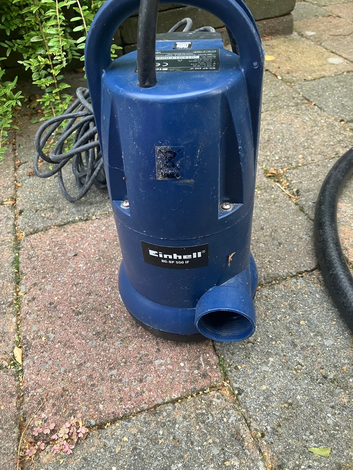 Einhell BG-SP 550 IF Dompelpomp - Gebruikt, Ophalen of Verzenden, Gebruikt, Elektrisch, Dompelpomp
