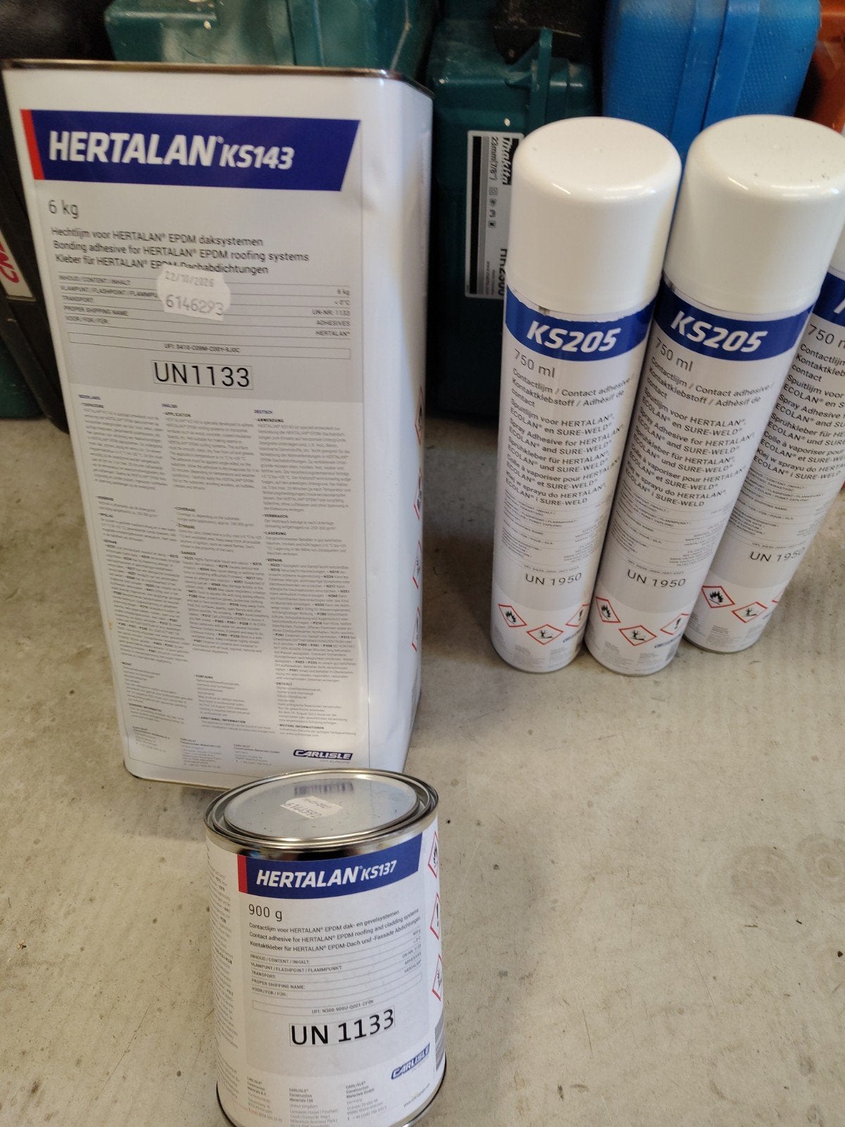Hertalan EPDM Daklijm en Contactlijm Set, Ophalen, Nieuw, Kunststof, Overige typen