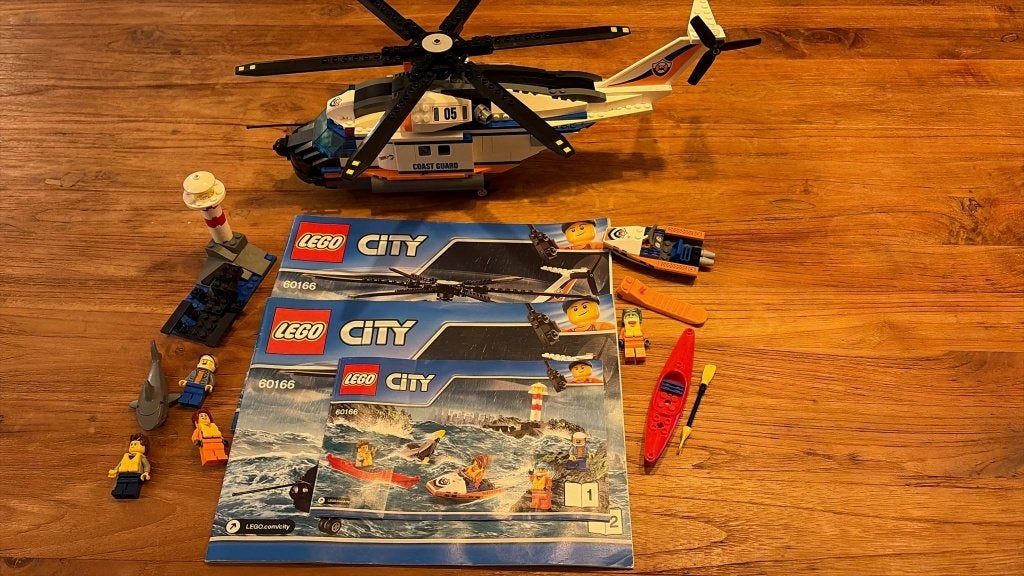 Lego City 60166 Zware Reddingshelikopter, Lego, Ophalen of Verzenden, Inclusief instructies, Complete set