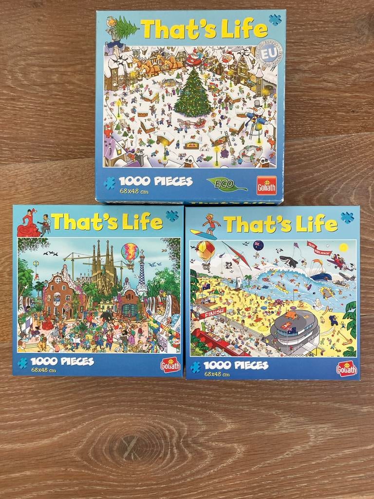 That's Life Puzzels: Kerstmarkt, Barcelona, Boulevard, Ophalen of Verzenden, Meer dan 50 stukjes, Gebruikt, 6 jaar of ouder