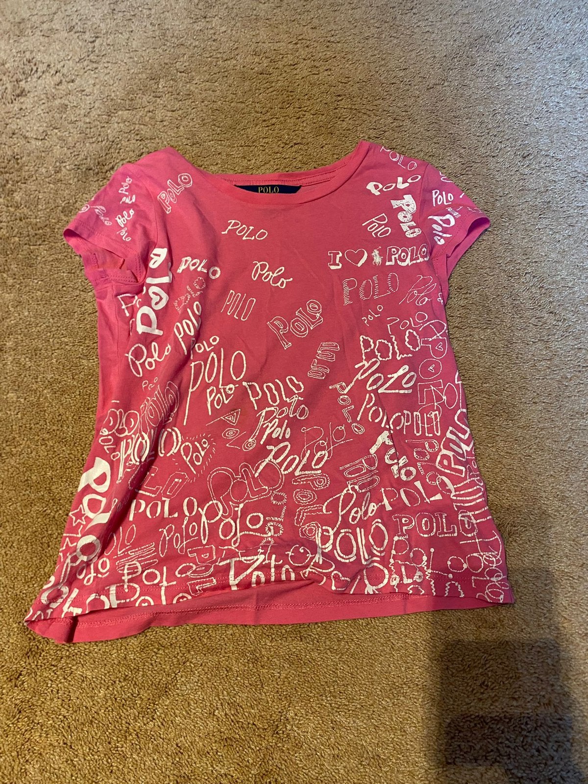 Ralph lauren t shirt roze maat 8-10 134/140, Kinderen en Baby's, Kinderkleding | Maat 134, Verzenden, Gebruikt, Meisje, Shirt of Longsleeve