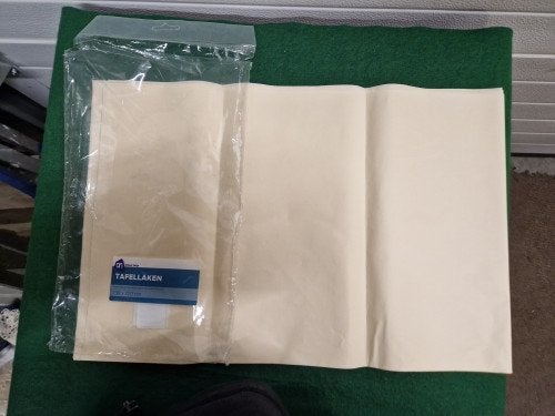 tafelkleed papier geel, Ophalen of Verzenden, 'T Olde Gre-j, Info@toldegrej.nl, Endepoelstraat 20f Didam