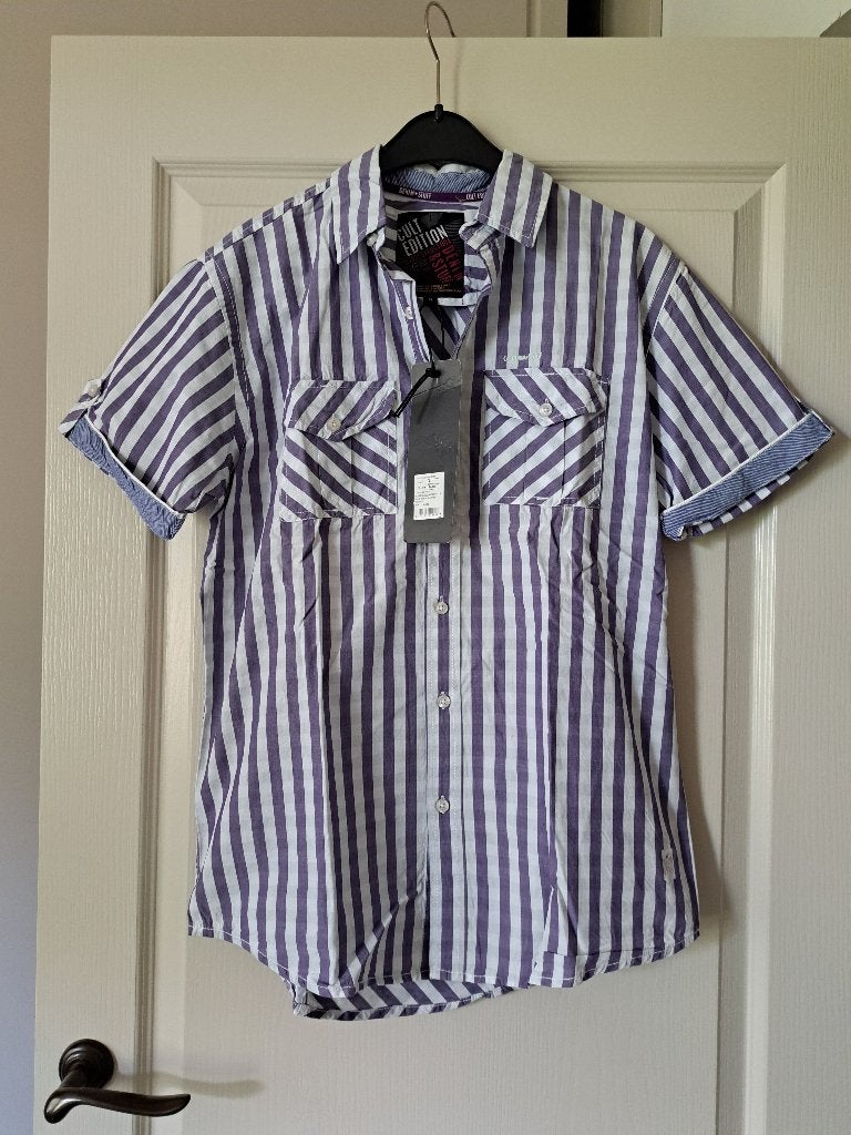 Nieuw met kaartje: Trendy paarse blouse Shoeby, maat S/M., Cult Edition, Halswijdte 38 (S) of kleiner, Paars, Nieuw
