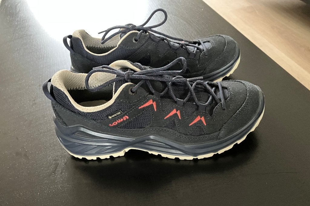Lowa wandelschoenen dames Sirkos Evo GTX Lo Ws Maat 39,5, Zo goed als nieuw, Lowa, Blauw, Wandelschoenen