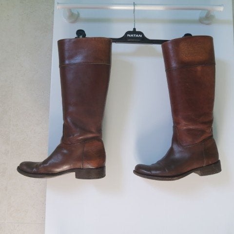 Laarzen leder bruin logo Ralph Lauren mt 37,5, Kleding | Dames, Schoenen, Hoge laarzen, Bruin, Ophalen of Verzenden, Zo goed als nieuw