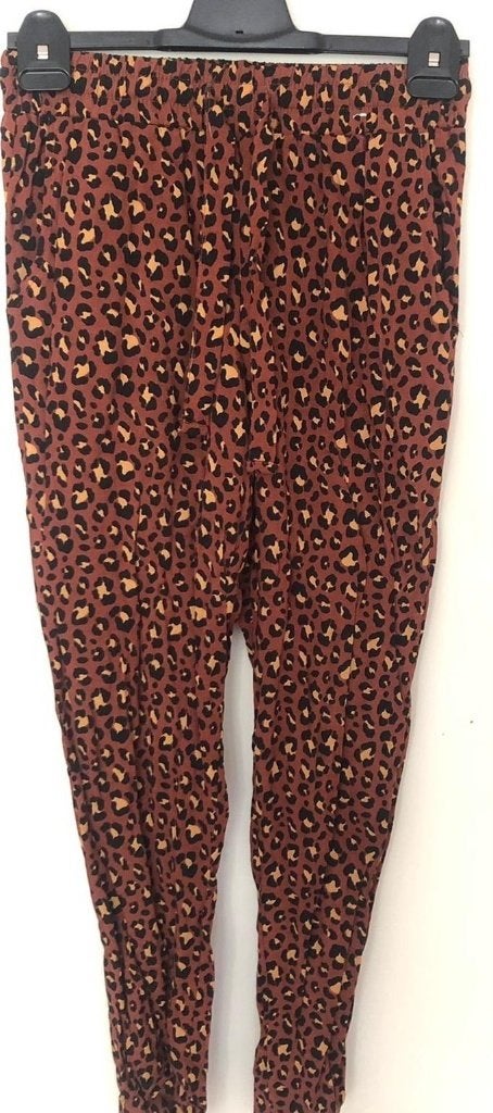 PRIMARK panter broek maat 38, Maat 38/40 (M), Bruin, Zo goed als nieuw, Lang