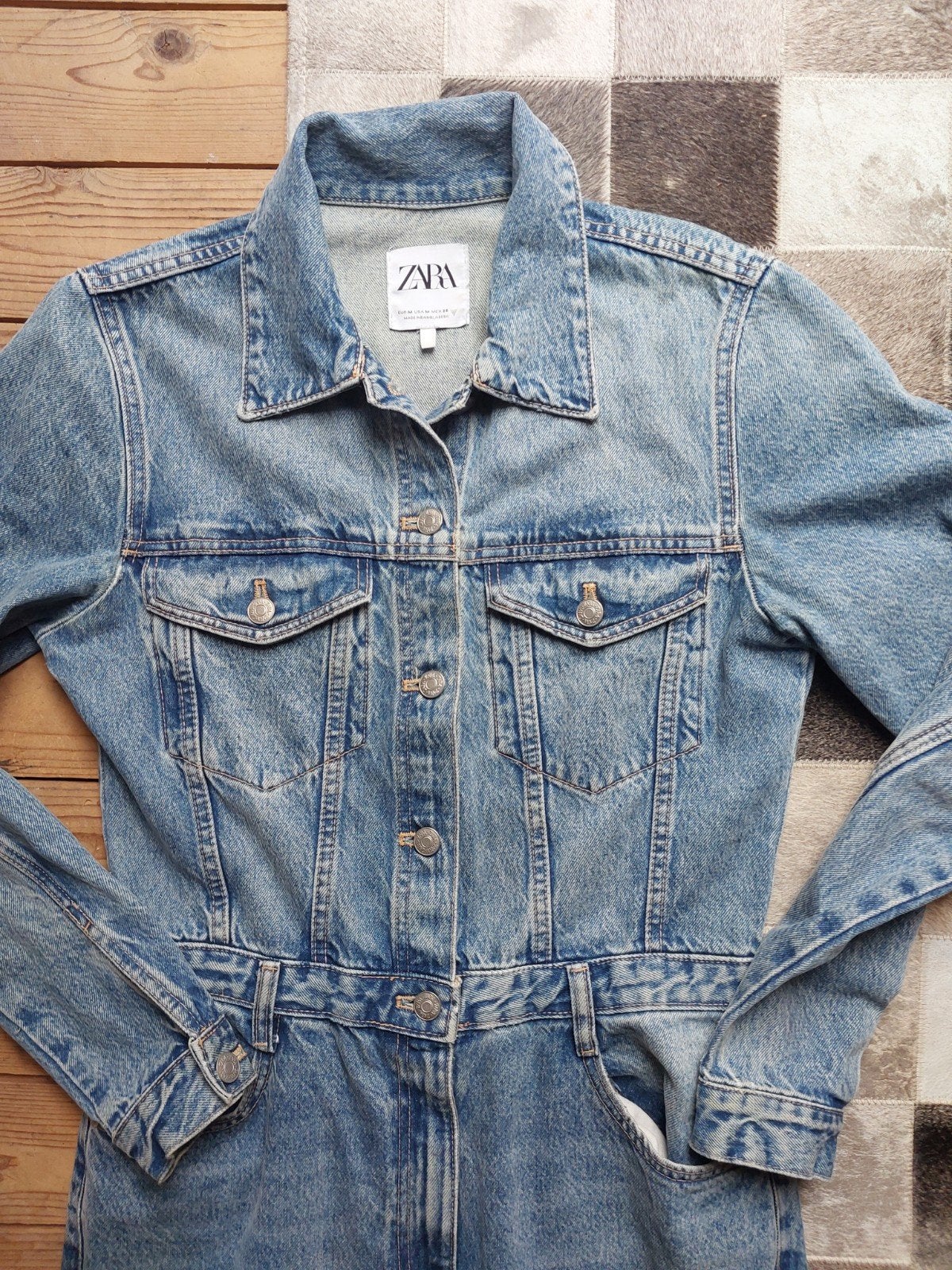 Zara jeans jumpsuit/overall/broekpak maat 38, Ophalen of Verzenden, Zo goed als nieuw, Maat 38/40 (M), Blauw