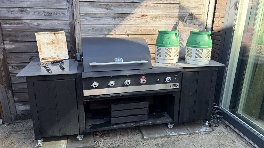 Boretti Ibrido gasbarbecue in buitenkeuken 2,30 m, Tuin en Terras, Ophalen, Gebruikt, Boretti, Gas