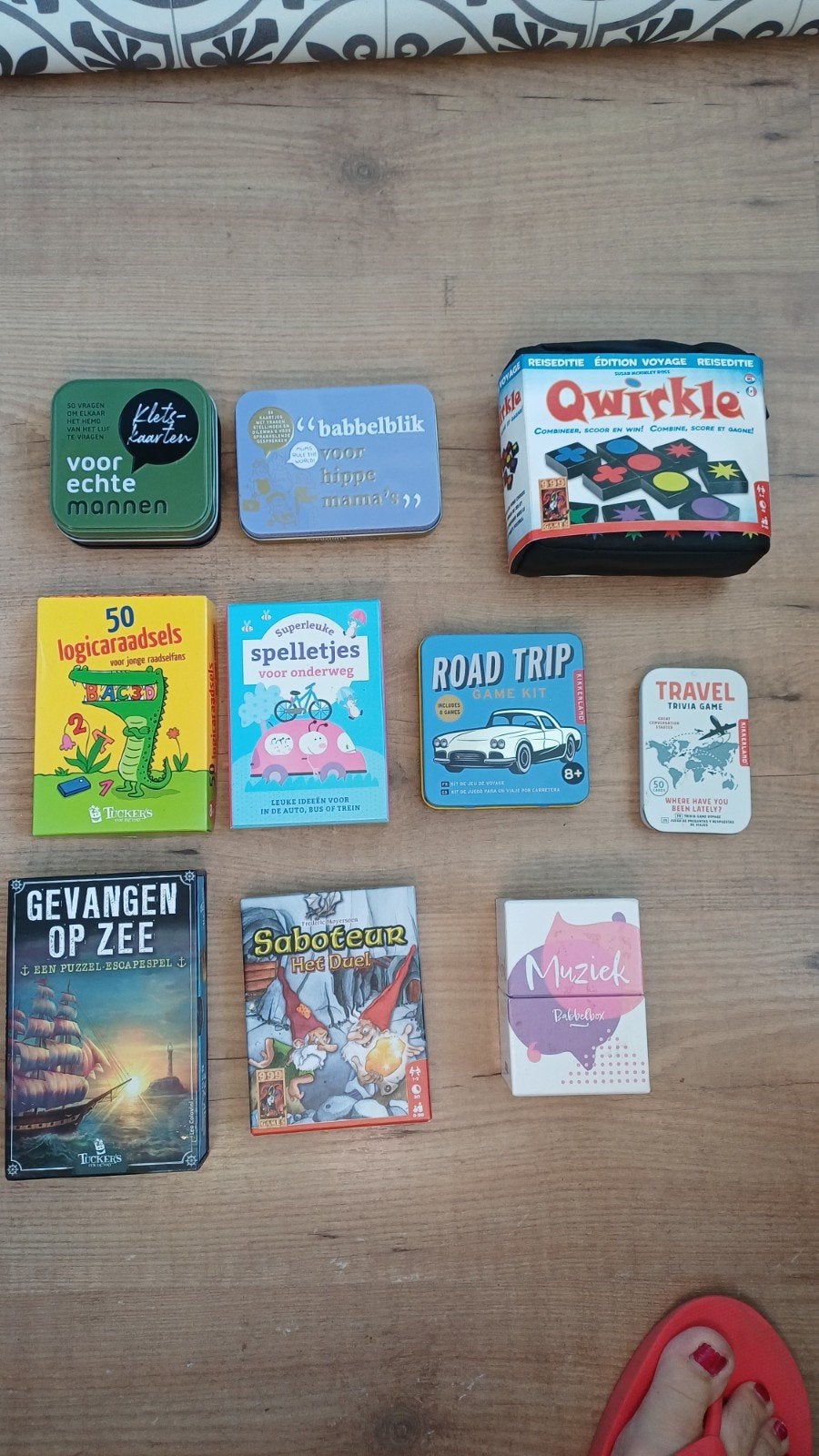 Qwirkle en Saboteur Reiseditie - Nieuw/Als nieuw, Een of twee spelers, Ophalen of Verzenden, Zo goed als nieuw, Reisspel