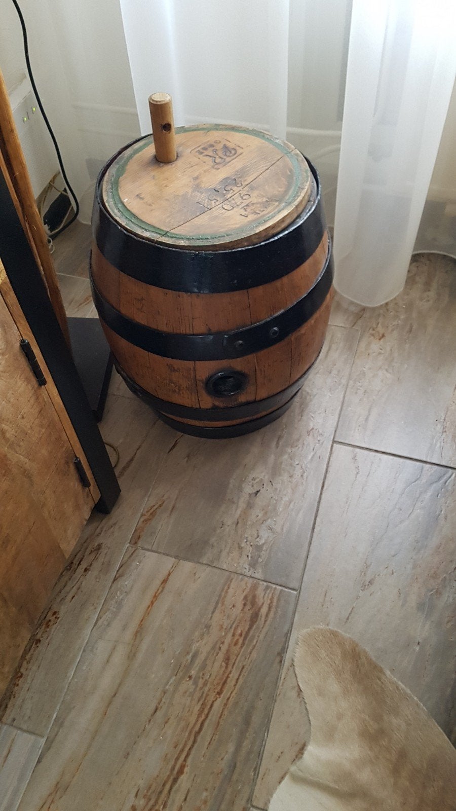 houten wijn vat decoratie, Ophalen, Zo goed als nieuw, Minder dan 5 flessen, Minder dan 50 cm