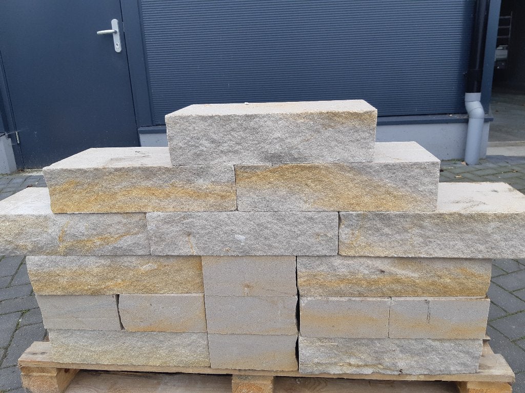 Te koop : zeer mooie Bentheimer zandstenen., Tuin en Terras, Ophalen, Biels, Zo goed als nieuw, Natuursteen