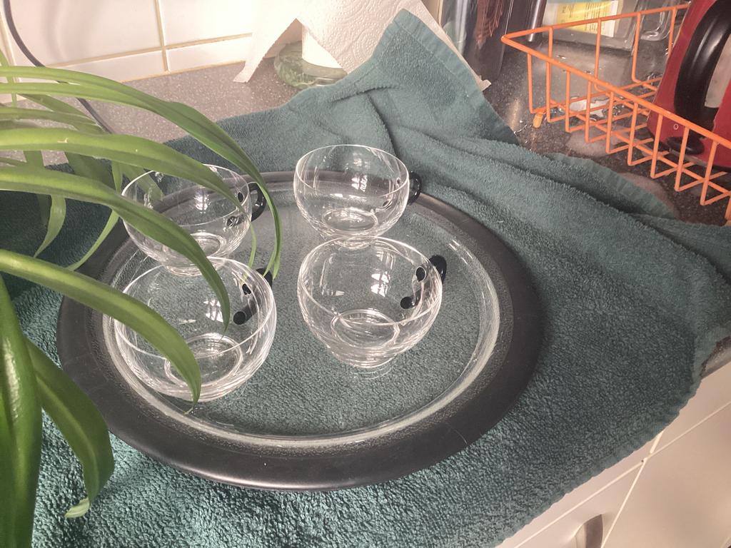 Art deco glaasjes met oor., Ophalen of Verzenden