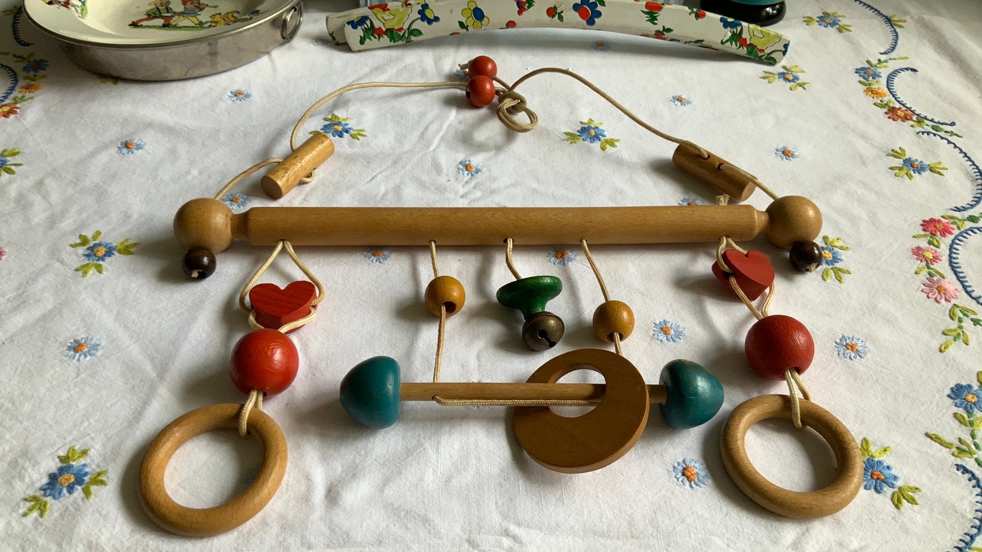 Oude houten boxhanger, Antiek en Kunst, Antiek | Speelgoed, Ophalen of Verzenden