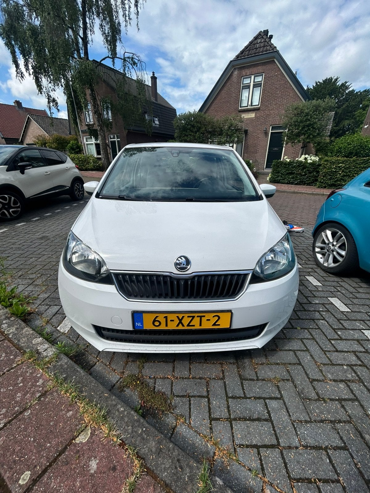 Skoda Citigo 1.0 T 44KW 2012 Wit, Auto's, Voorwielaandrijving, Stof, 840 kg, 4 stoelen