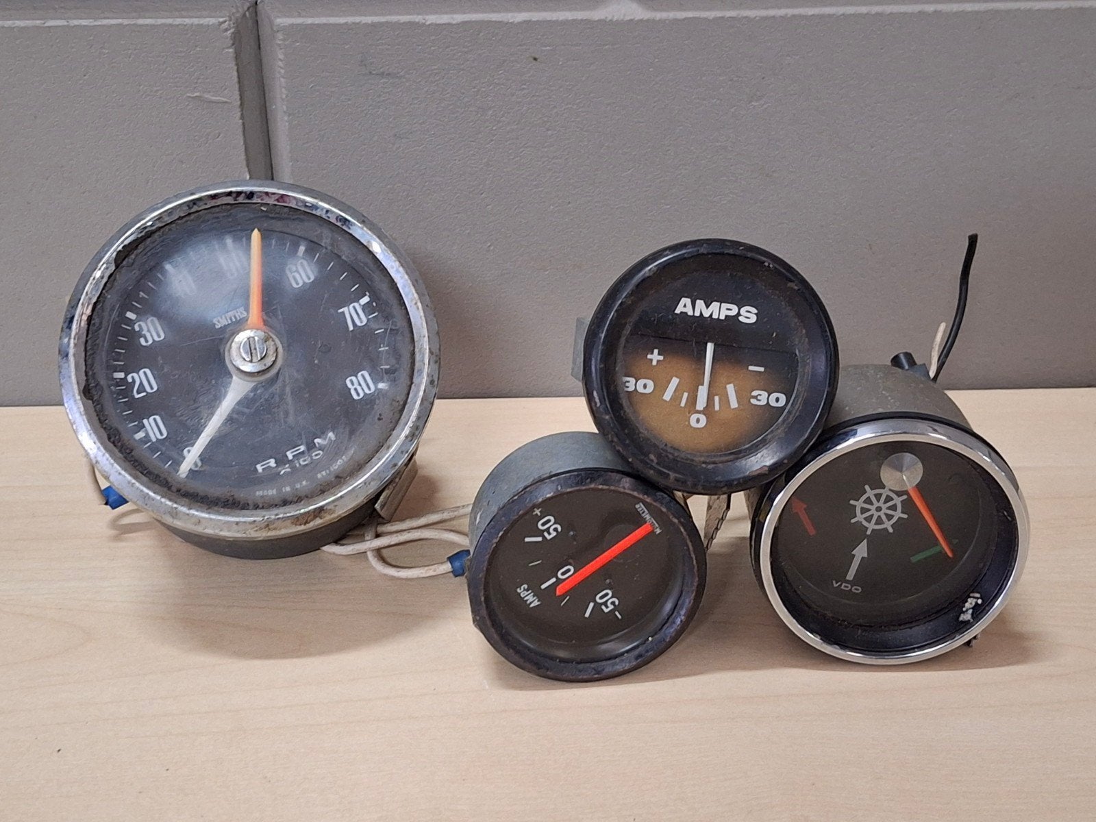Ampère meters / VDO Smiths klokjes oldtimer, Ophalen of Verzenden, Gebruikt, Oldtimer onderdelen