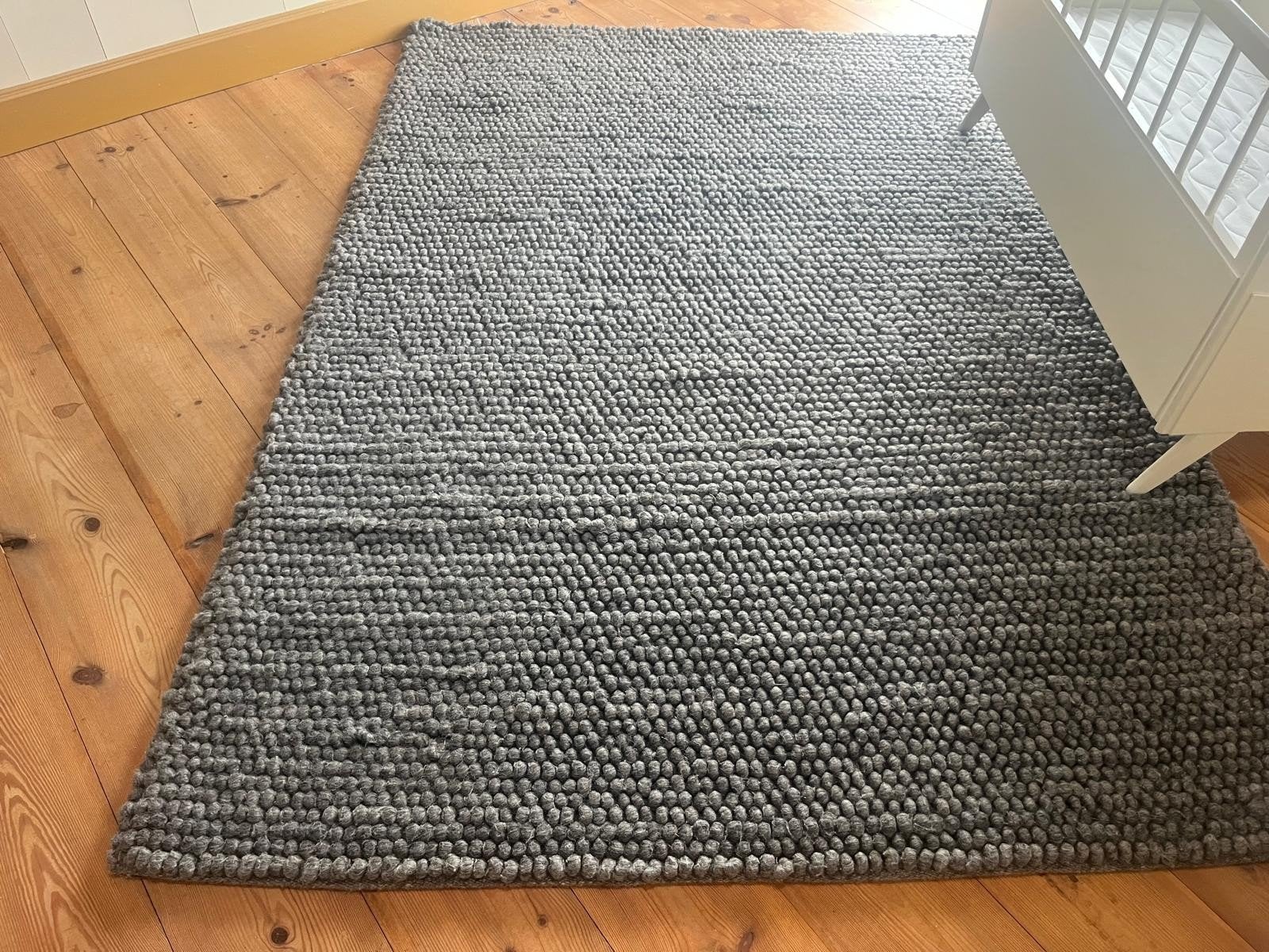 HAY peas vloerkleed 170x240cm medium grey, Ophalen, 150 tot 200 cm, 200 cm of meer, Zo goed als nieuw