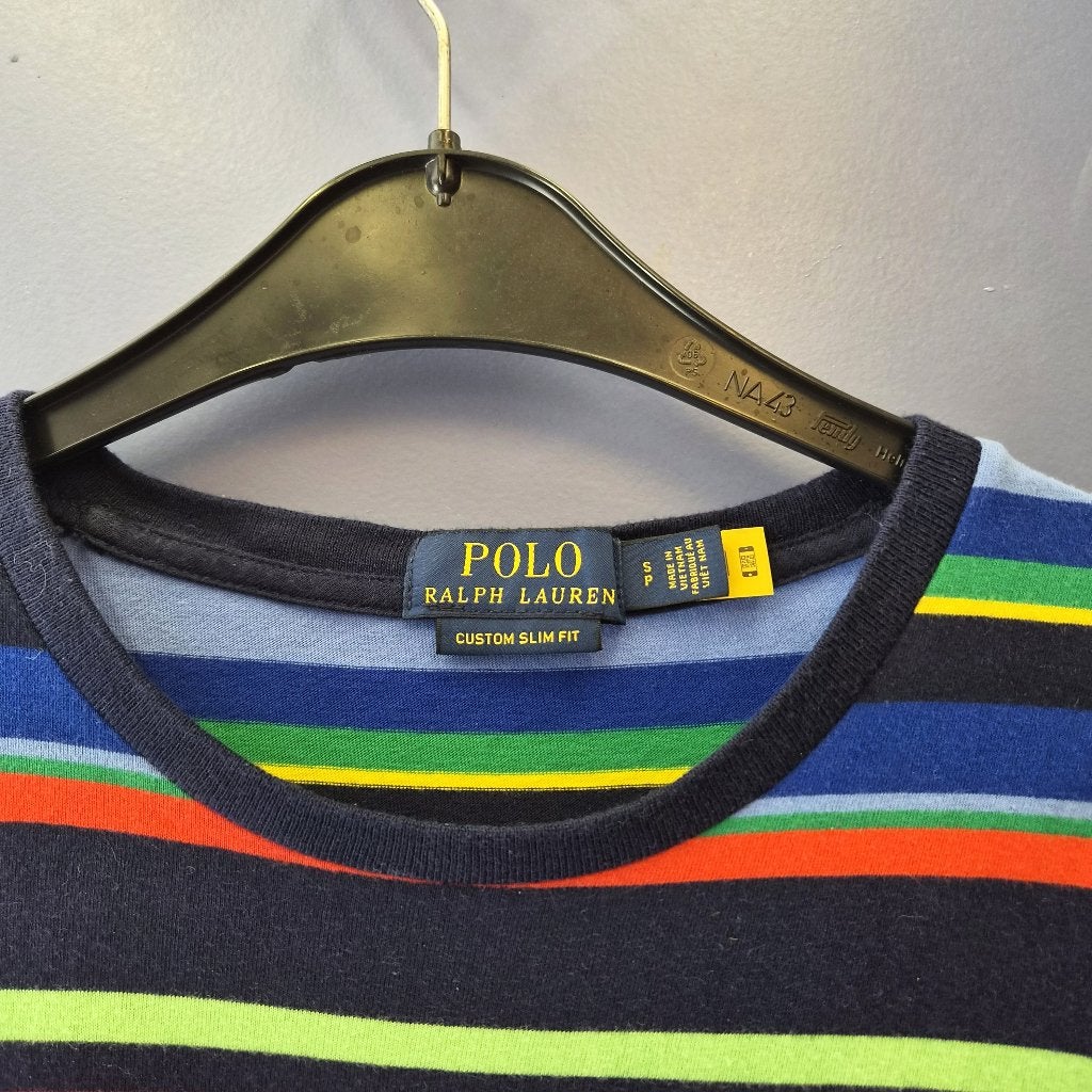 Polo Ralph Lauren kleurrijk gestreept shirt slim Fit S 51727, 650 Madison Avenue, New York, NY 10022, USA, Privacy.policy@ralphlauren.com