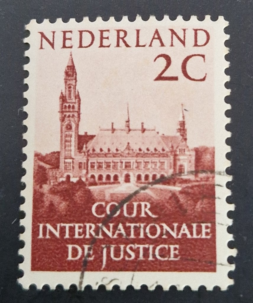 Nederland 1951-1958 - D27 -  Cour Internationale de Justice, Postzegels en Munten, Ophalen of Verzenden, Na 1940, Gestempeld
