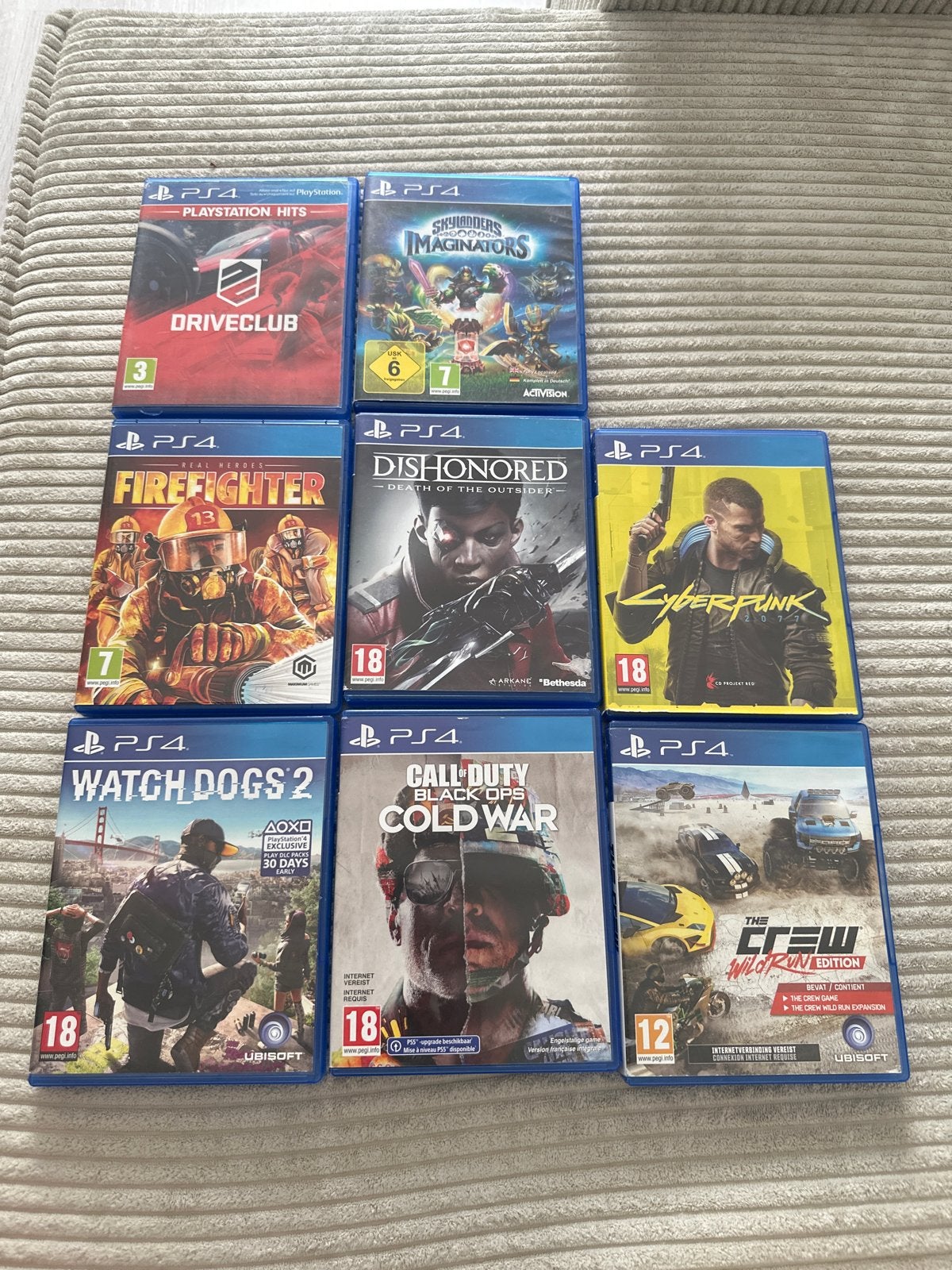 Diverse PS4 Games: Driveclub, Cyberpunk, Watch Dogs 2 en mee, Ophalen, Online, Gebruikt, Vanaf 18 jaar