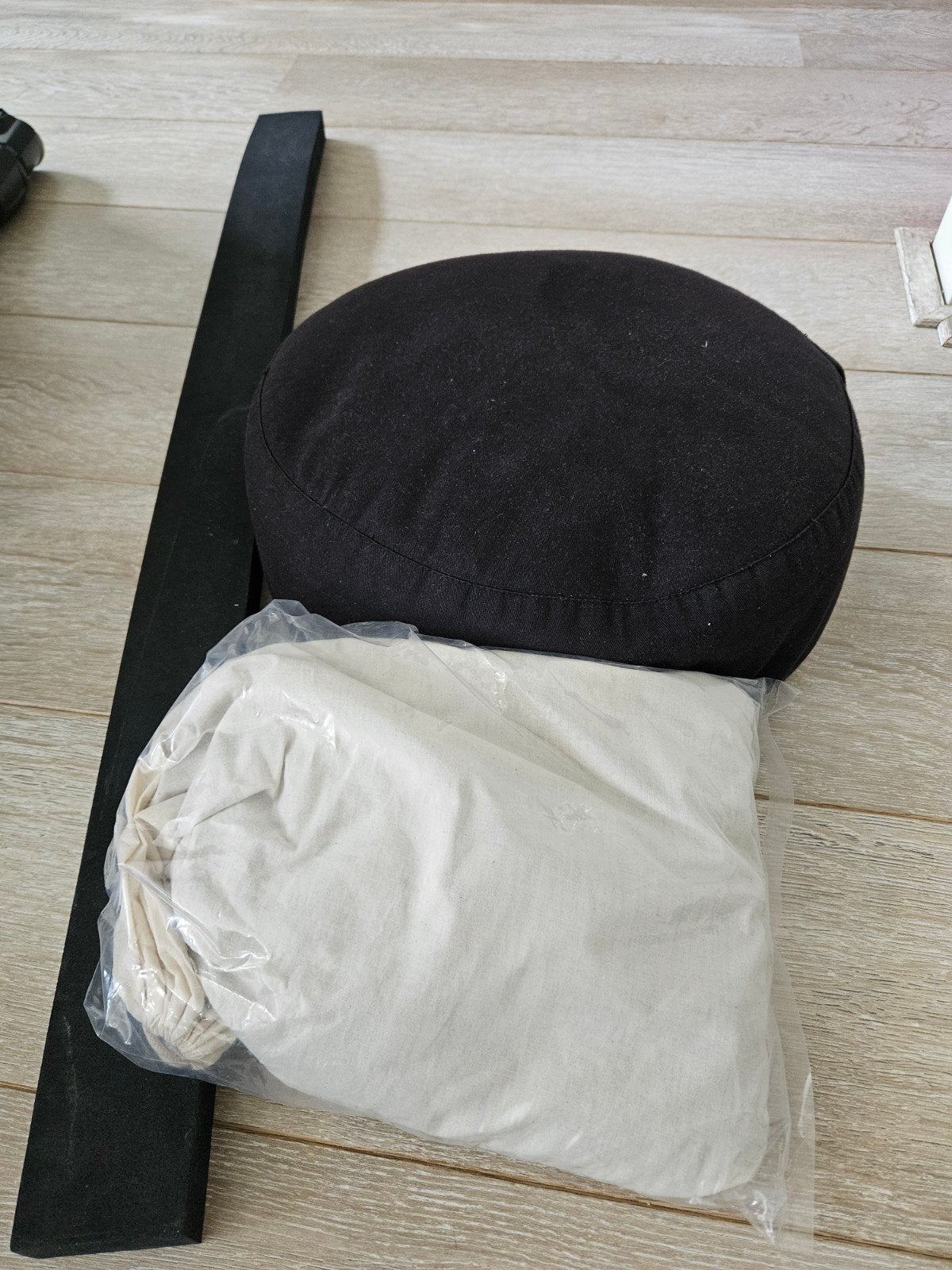 yoga / meditatie kussen en yoga strip, Sport en Fitness, Ophalen, Zo goed als nieuw