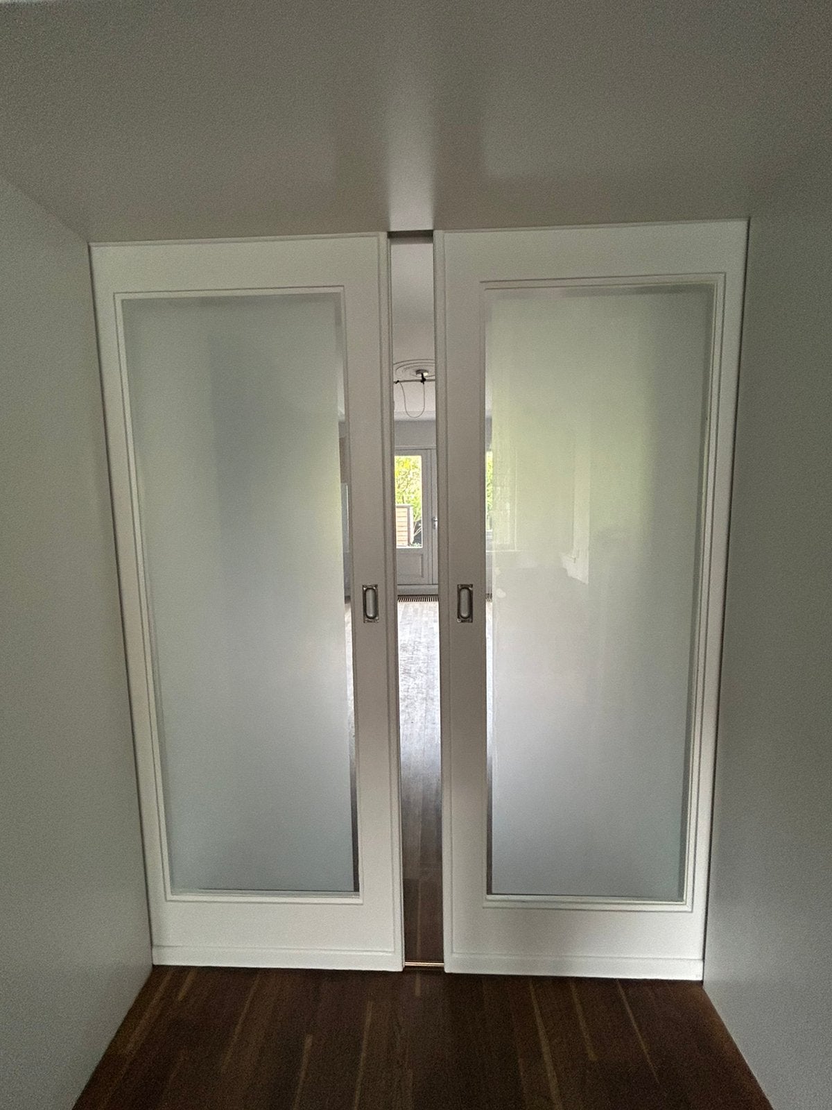 Set van 2 ensuite deuren met mat glas, Ophalen, Gebruikt