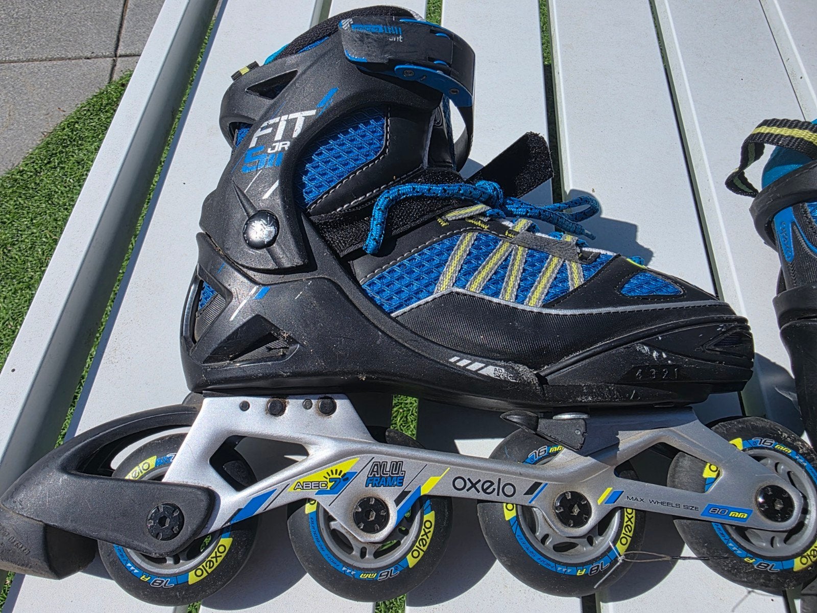 Oxelo Fit 3 Jr verstelbare inline skates- Maat 35-38, Ophalen of Verzenden, Verstelbaar, Gebruikt, Kinderen