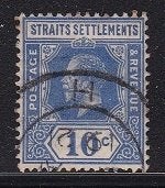 1417 – Straits Settlements michel 161 gestempeld , koning Ge, Verzenden, Gestempeld, Oost-Azië