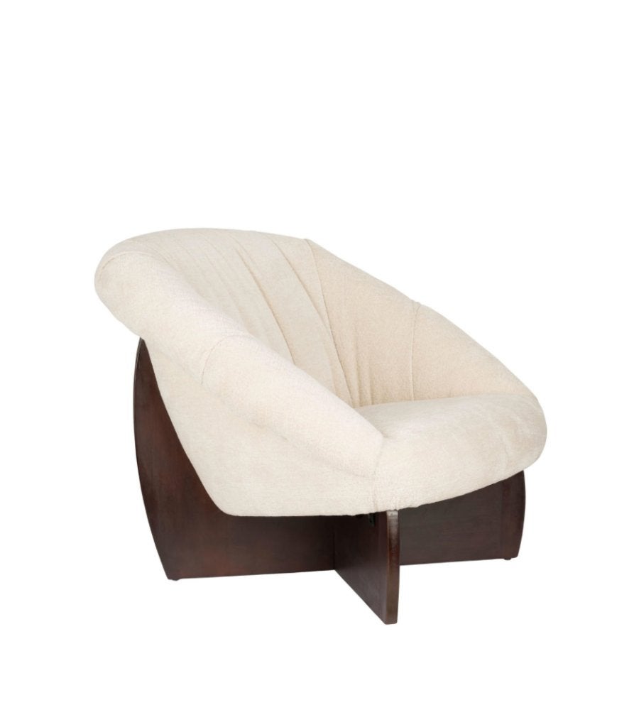 Dutchbone fauteuil Emilius Beige | Van €599, nu voor, Dutchbone, Nieuw, 75 tot 100 cm, Ophalen of Verzenden