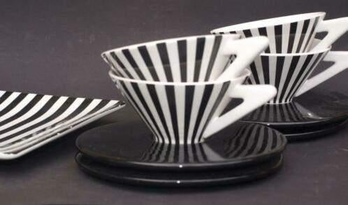 Servies Mique Zweden - 9 delig - 1985 - Retro - Design, Ophalen of Verzenden, Overige typen