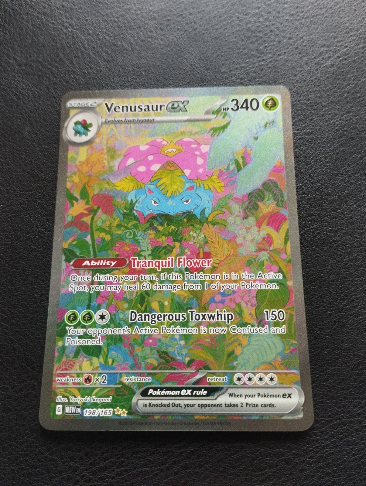 Venusaur EX Holo Pokemon kaart 151 Sir NM, Ophalen of Verzenden, Zo goed als nieuw