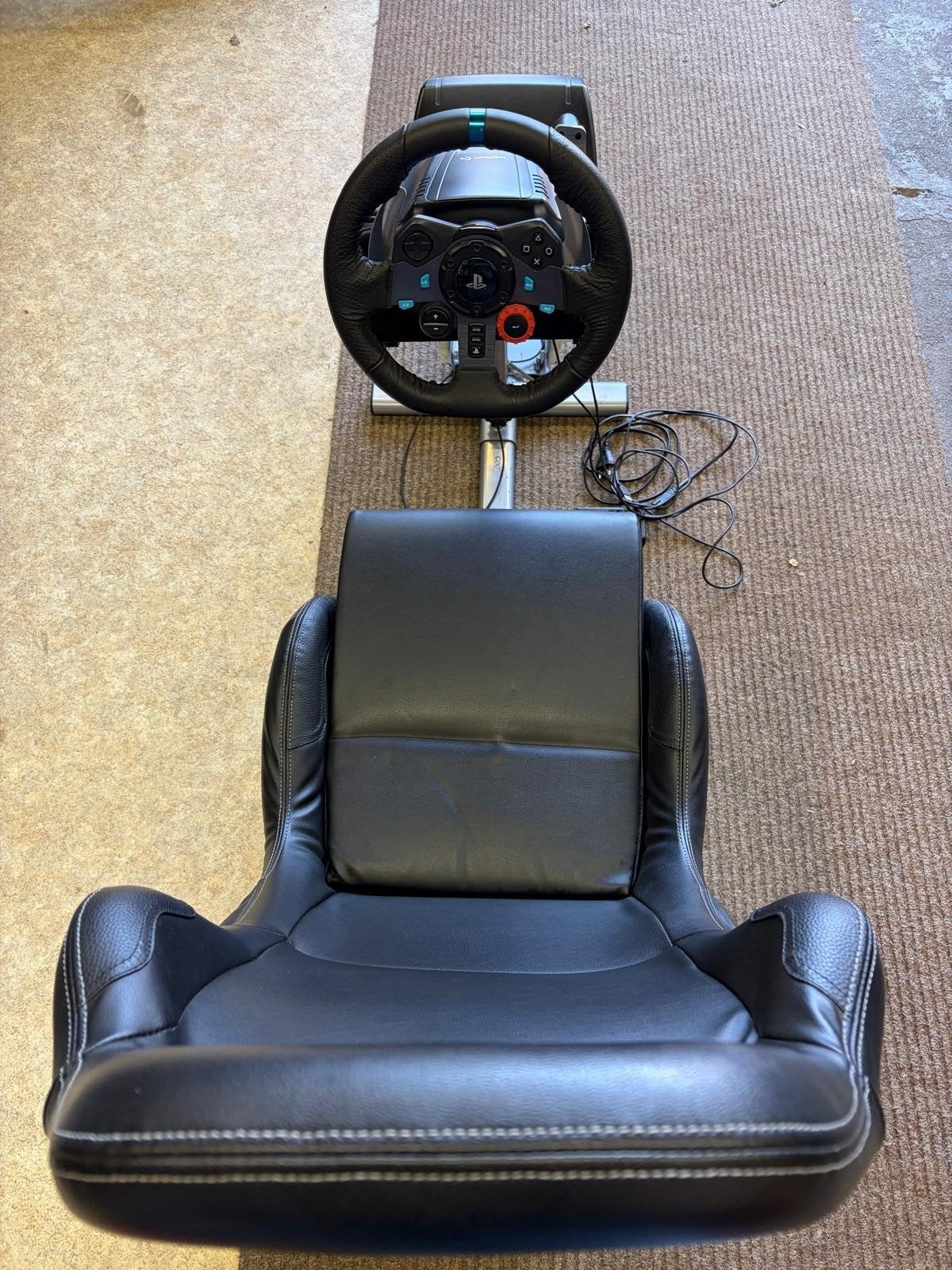 Playseat Racing Seat + Logitech Stuur en Pedalen | Nieuwstaa, Spelcomputers en Games, Ophalen, Zo goed als nieuw, Playseat of Racestoel
