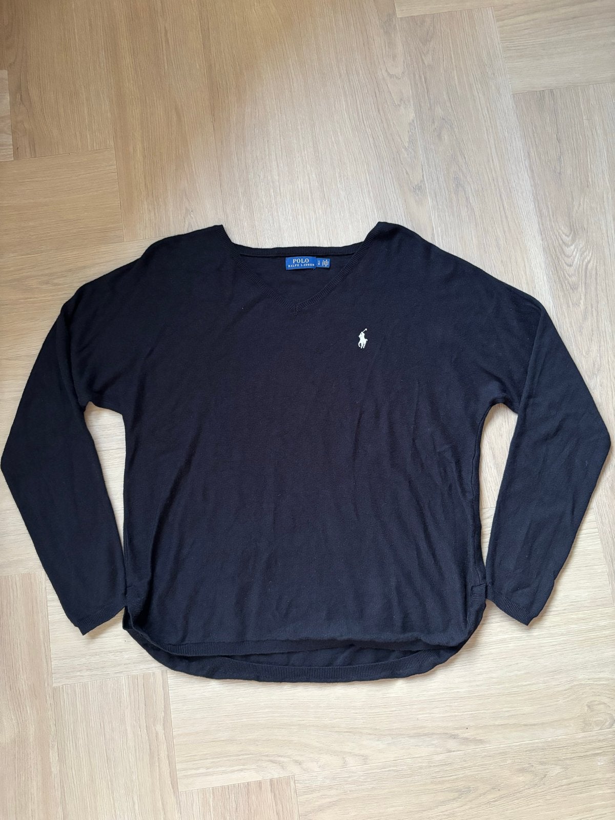 Polo Ralph Lauren | V-hals | long sleeve | zwart | maat L, Kleding | Dames, Truien en Vesten, Ophalen of Verzenden, Zo goed als nieuw