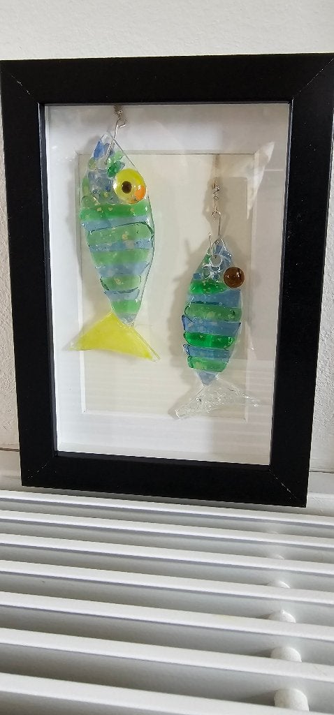 Vis, ik heb je! Glasfusing, Ophalen of Verzenden, Nieuw, Meerkleurig, Glas