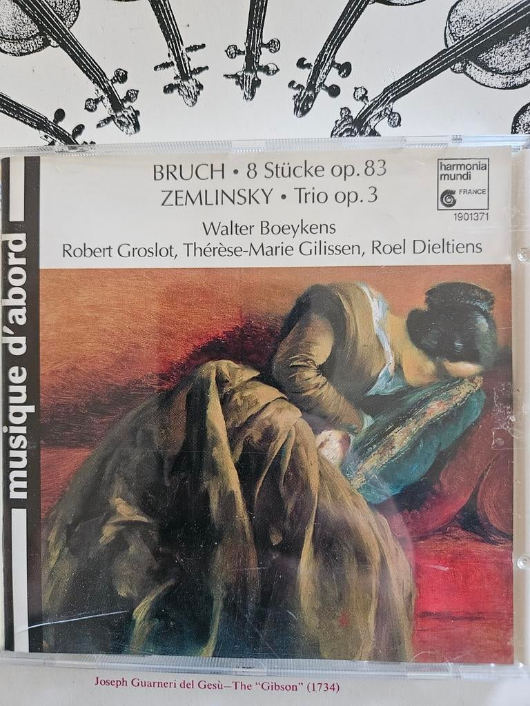 Bruch: 8 Stücke op. 83 & Zemlinsky: Trio op. 3 CD, Ophalen of Verzenden, Romantiek, Zo goed als nieuw, Kamermuziek