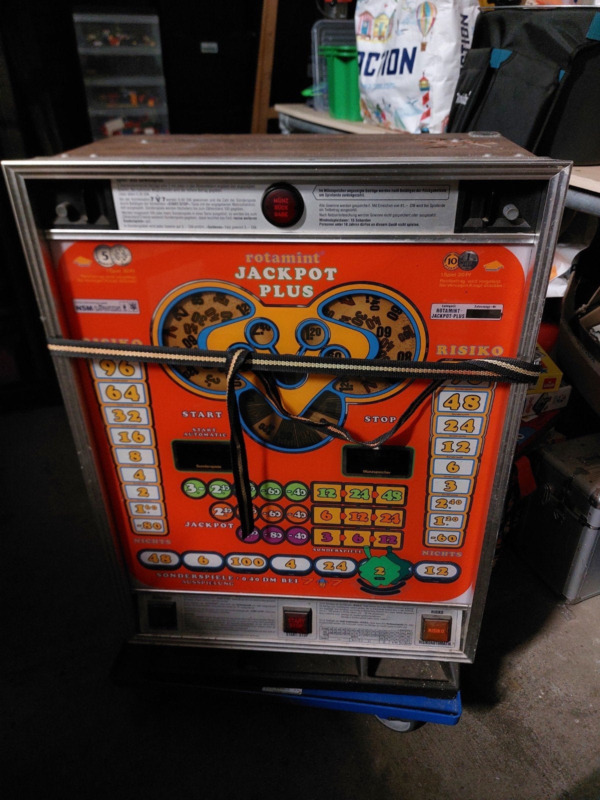 Rotamint Jackpot Plus gokkast, Verzamelen, Overige munten, Ophalen of Verzenden, Gebruikt